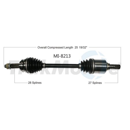 Surtrack Axle Cv Axle Shaft, MI-8213 MI-8213